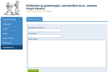 Komunikacija putem Kontakt obrasca